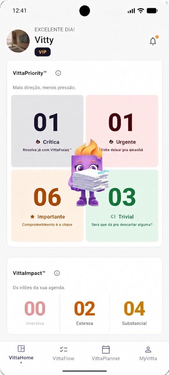 VittaPriority™ e VittaImpact™: matriz de prioridade e as tarefas mais longas da agenda